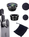 3in1 Fisheye Phone Lens 0.67X Wide Angle Zoom Fish Eye